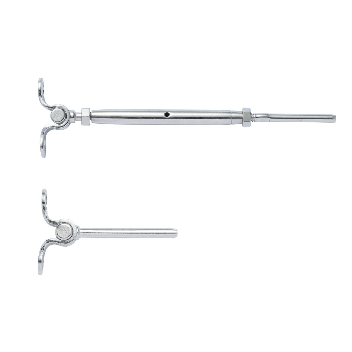 T316 Stainless Steel Adjustable Angle 1/8" Cable Railing Kit/Hardware for Wood Post, Marine Grade for 1/8"Wire Rope,0-180-Degree Angle & Easy Installation, Silver (20 Pack)