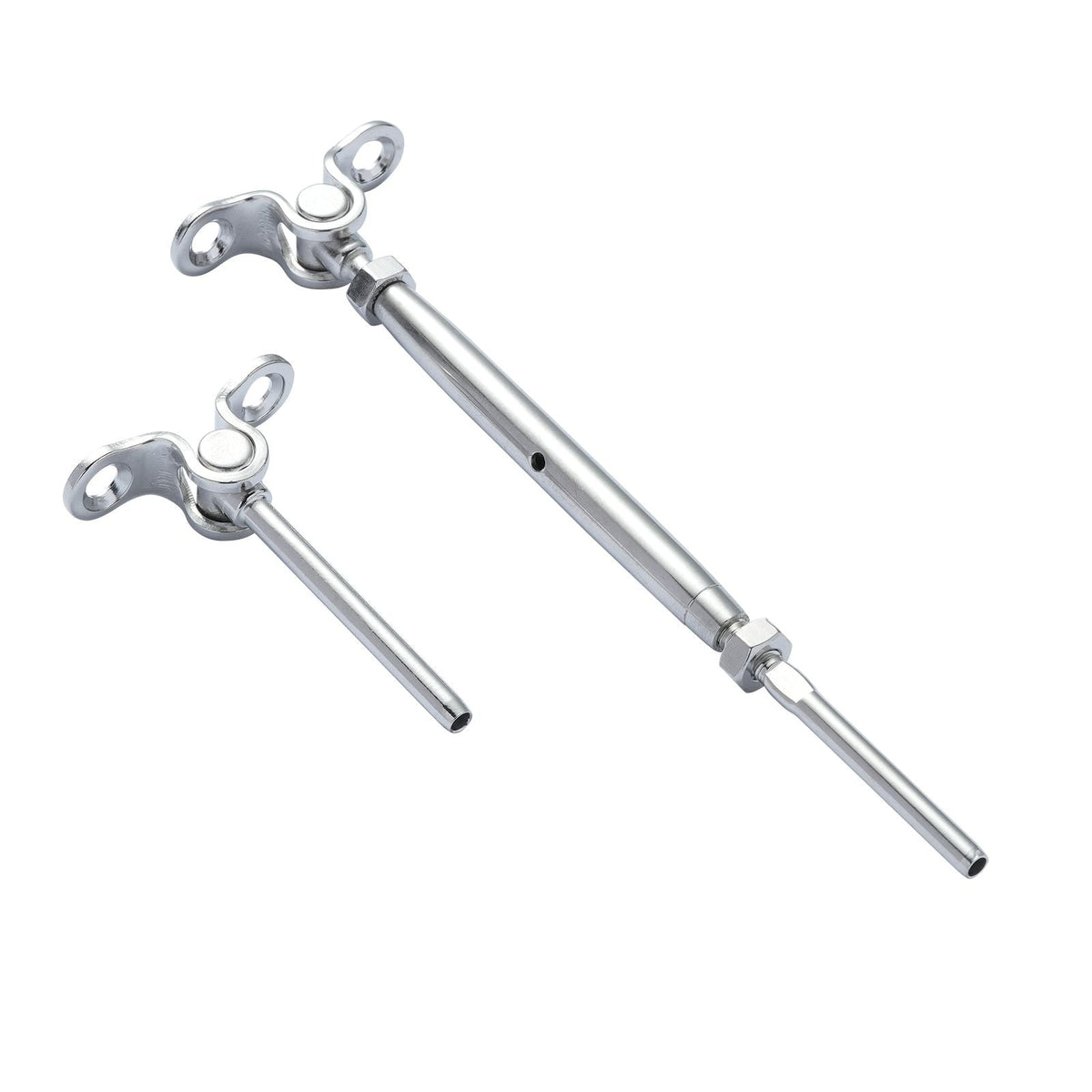 T316 Stainless Steel Adjustable Angle 1/8" Cable Railing Kit/Hardware for Wood Post, Marine Grade for 1/8"Wire Rope,0-180-Degree Angle & Easy Installation, Silver (20 Pack)