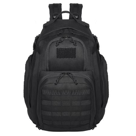 Tactical Backpack, 40L Military Tactical Backpack with Molle Design & Sponge Pad, Army Assault Pack Bag for Men and Women, Range Gear Backpack for Outdoor Adventure, Hiking, Hunting, Black