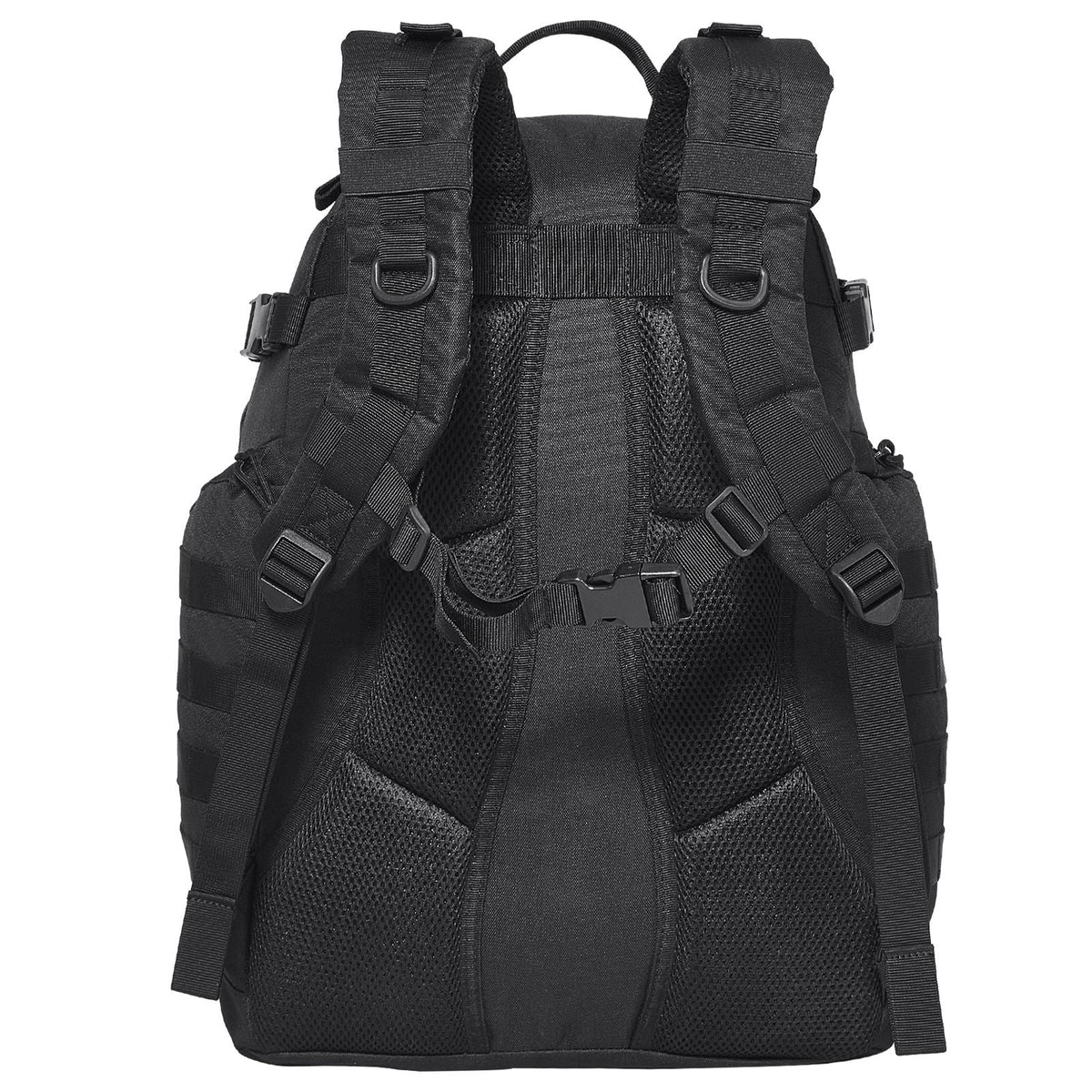 Tactical Backpack, 40L Military Tactical Backpack with Molle Design & Sponge Pad, Army Assault Pack Bag for Men and Women, Range Gear Backpack for Outdoor Adventure, Hiking, Hunting, Black