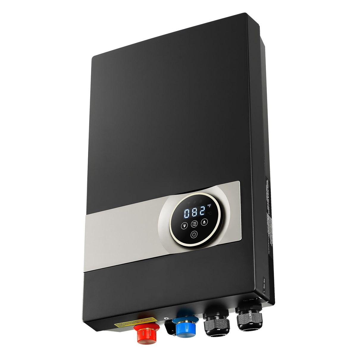 Tankless Electric Water Heater, 27kW Instant Hot Water Heater Under Sink, On Demand for Bathroom, Kitchen, Office with LCD Touch Screen, Child Security Lock ,Space-Saving, 240V Black