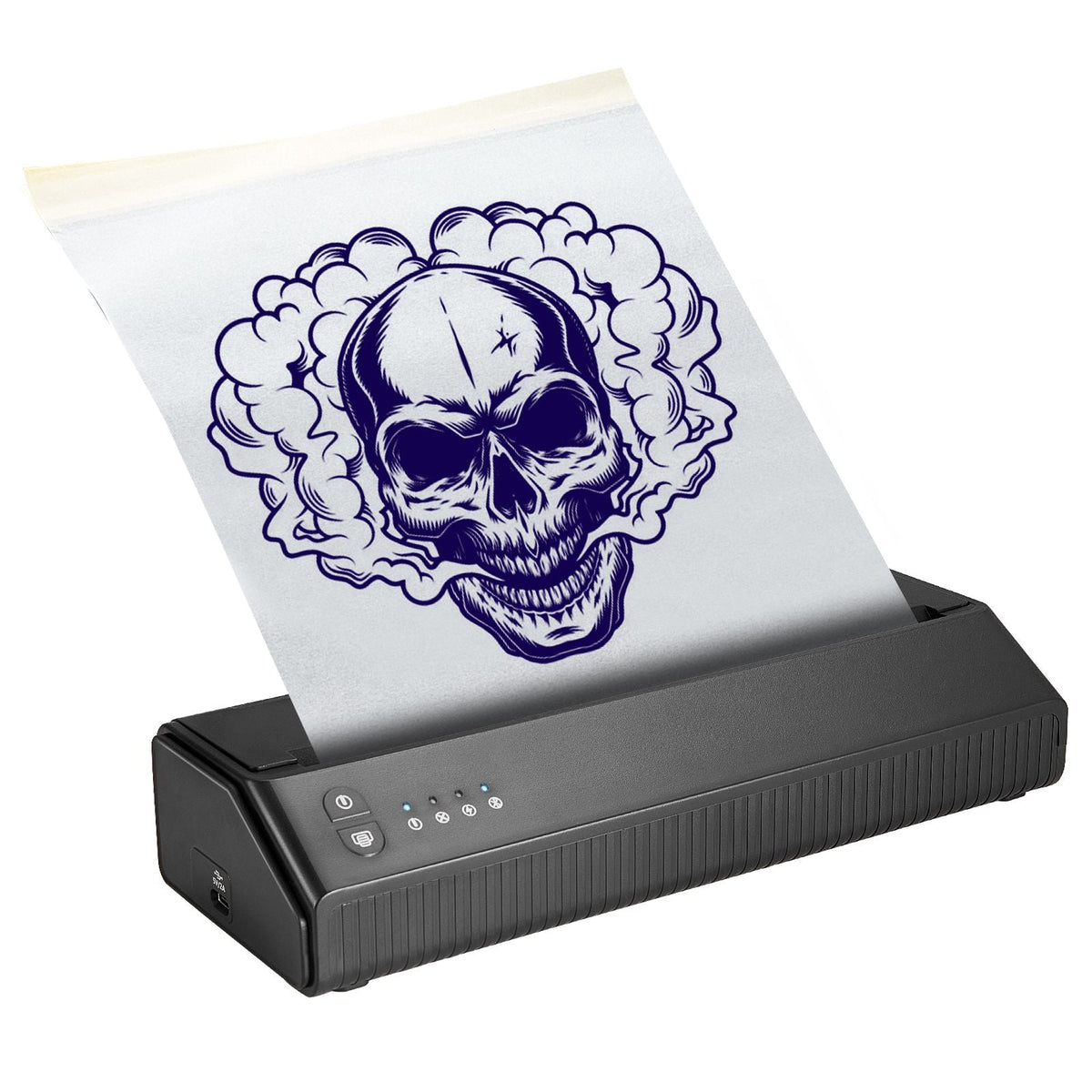 Tattoo Stencil Printer, Wireless Bluetooth Tattoo Printer Transfer Stencil Machine with 10Pcs Transfer Paper, Compatible for iOS&Android Phone, iPad&PC (with Storage Bag)
