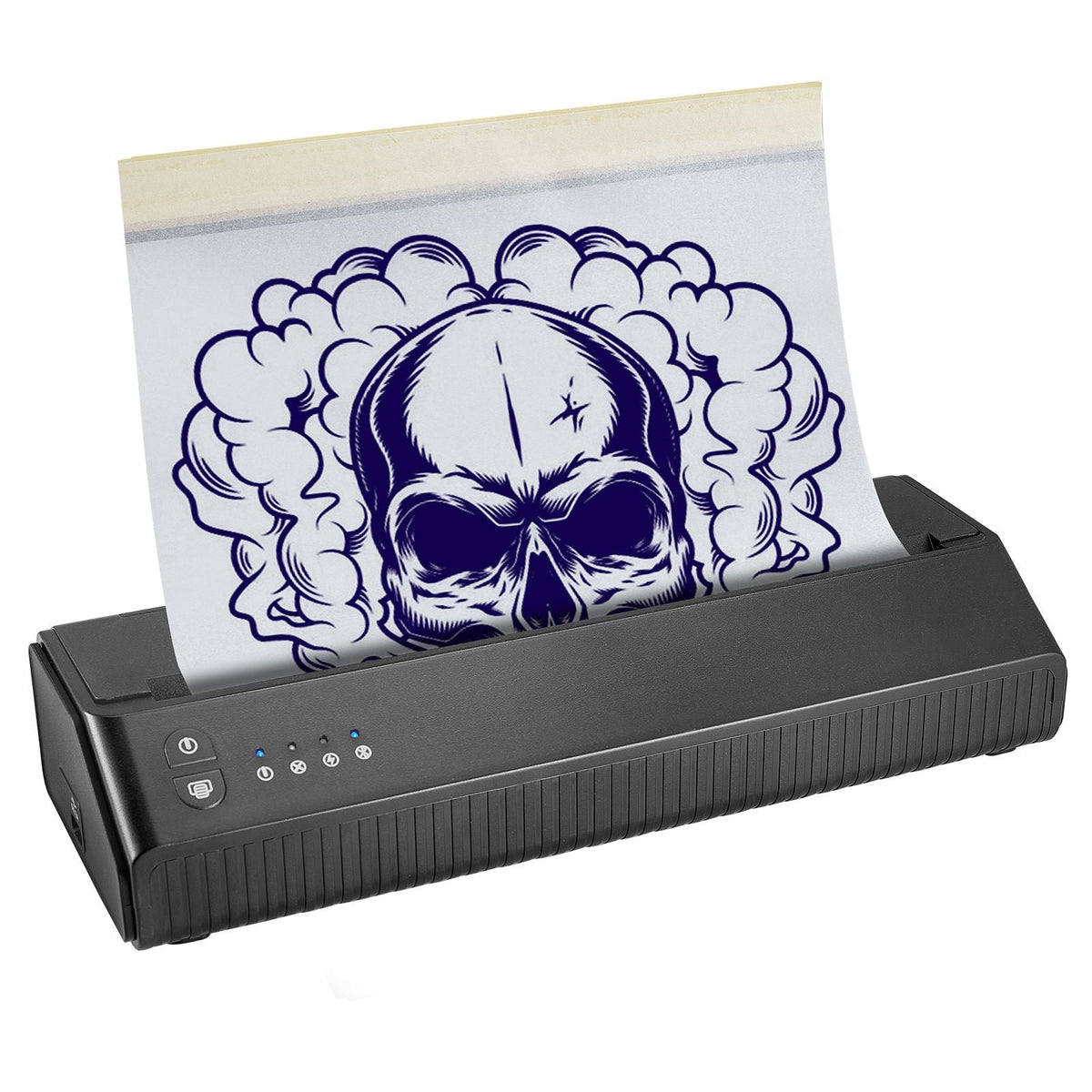 Tattoo Stencil Printer, Wireless Bluetooth Tattoo Printer Transfer Stencil Machine with 10Pcs Transfer Paper, Compatible for iOS&Android Phone, iPad&PC (with Storage Bag)
