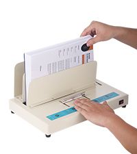 Thermal Binding Machine, 500 Sheets Capacity Book Binding Machine, Thermal Book Binder 50mm Binding Thickness A3(Short Edge)/A4/A5 Document, with Infrared Optical Detection