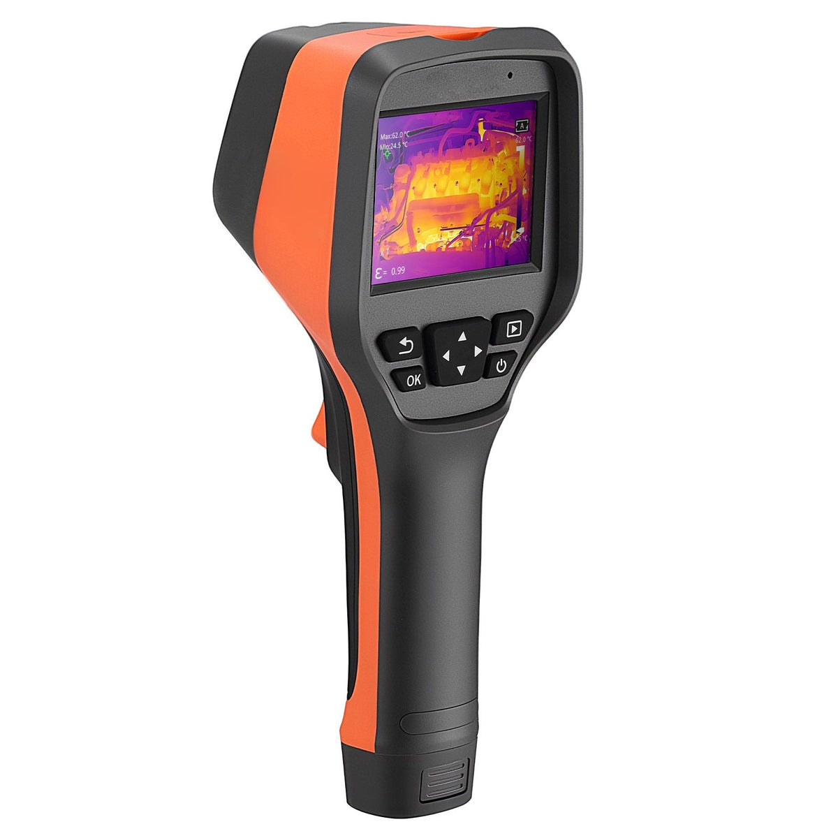 Thermal Camera, 256 x 192 IR Resolution, Handheld Thermal Imaging Camera with 2MP Visual Camera, 25HZ Refresh Rate Infrared Imager with 3.5-Inch Touch Screen, -4 to1022 Fahrenheit