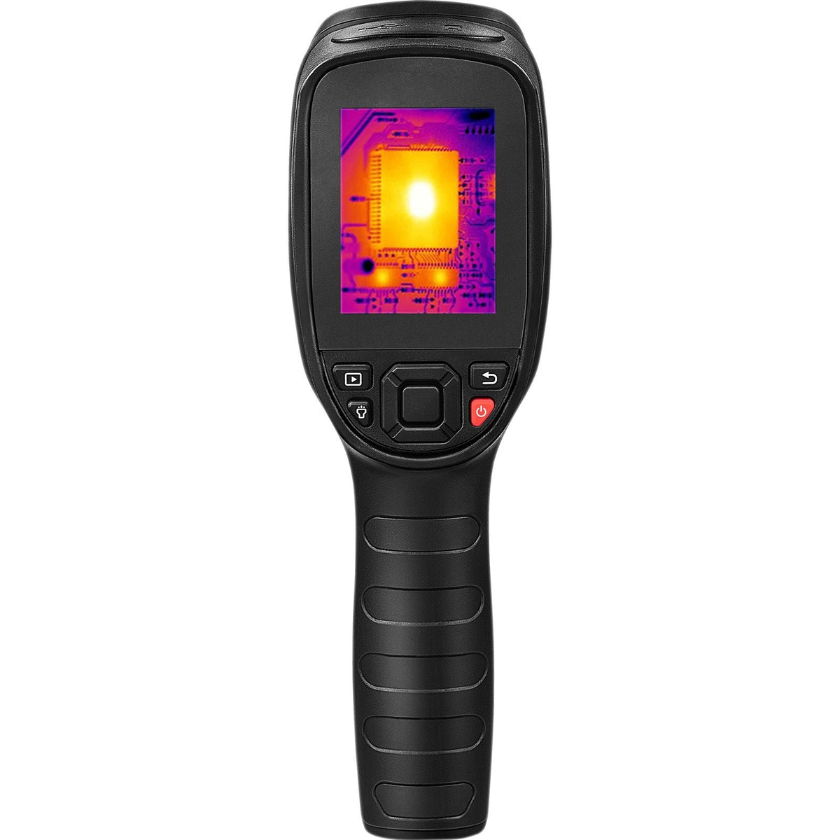 Thermal Imaging Camera, 320 x 240 Pixels Super Resolution with 2MP Visual Camera, 25Hz Refresh Rate Infrared Camera with -4 to 1022 F Temp, 64G SD Card and Rechargeable Li-ion Battery