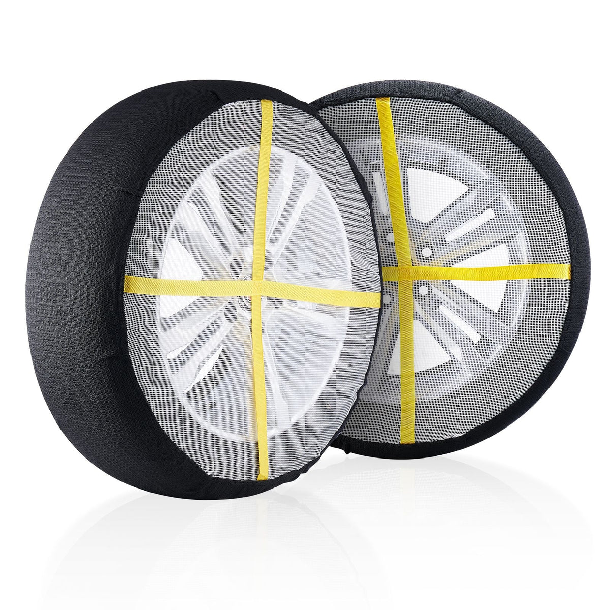 Thickened Snow Socks for Tires, Polyester Fiber Tire Socks with Elastic Straps, Snow Traction Tire Cover for Car, SUV, Pickup and Truck (Pack of 2)-Extra Large