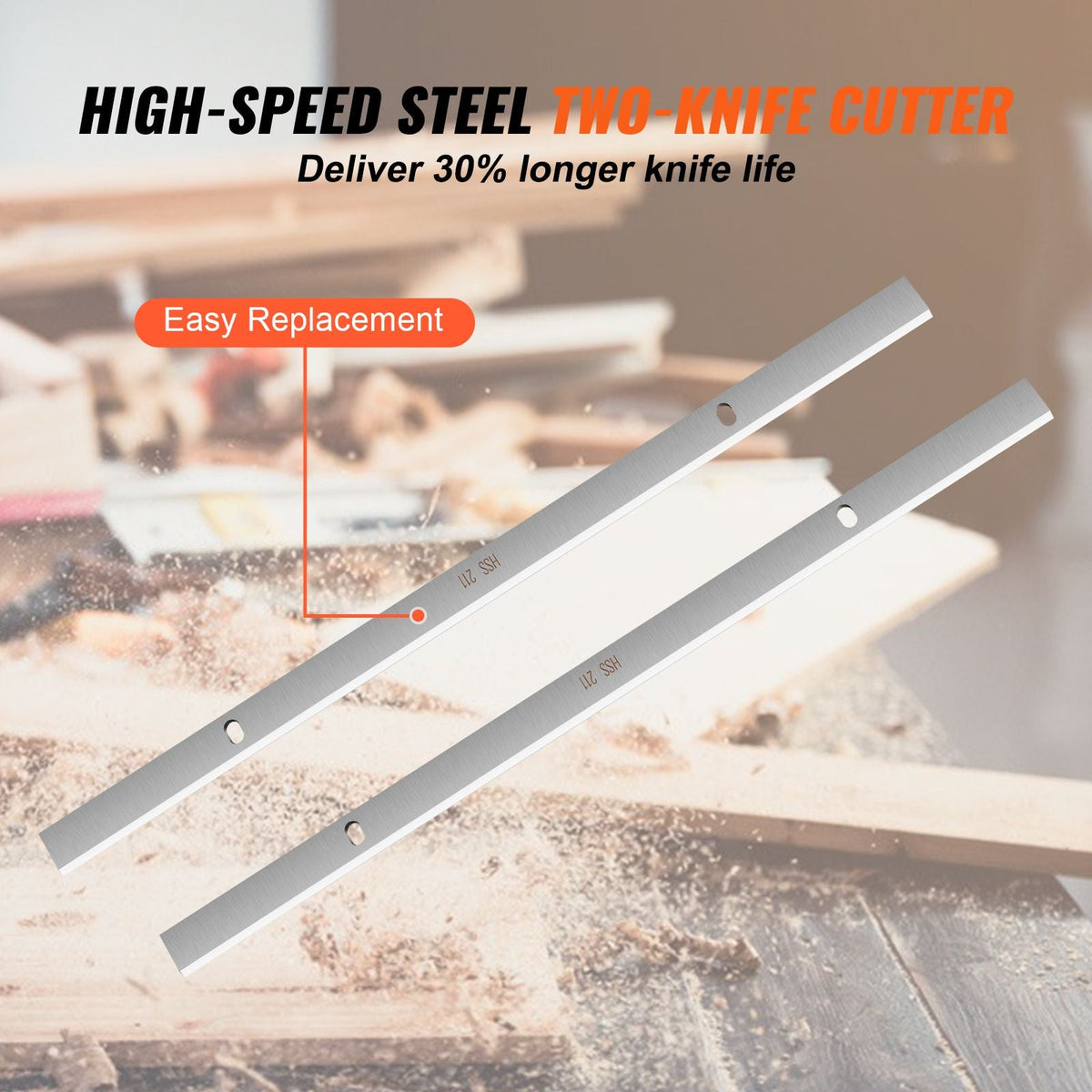 Thickness Planer, Single Speed, 13" Width Worktable Benchtop Planer, Two-Blade, 15-Amp 2000W Powerful Motor, 12" Extended Infeeding Table, Low Noise for both hard & soft wood material removal