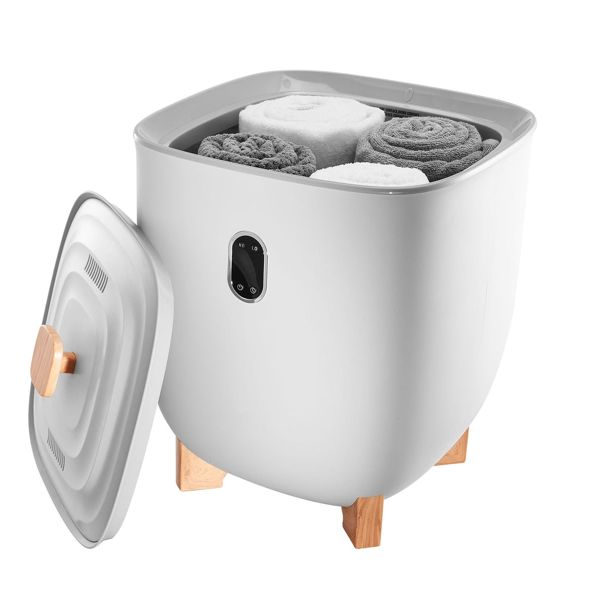 Towel Warmers for Bathroom, 25 L Towel Warmer Bucket with Auto Shut Off for Spa Fits up to 5 Oversized Bath Towels, Blankets, Clothes, Bathrobes, PJ's and More