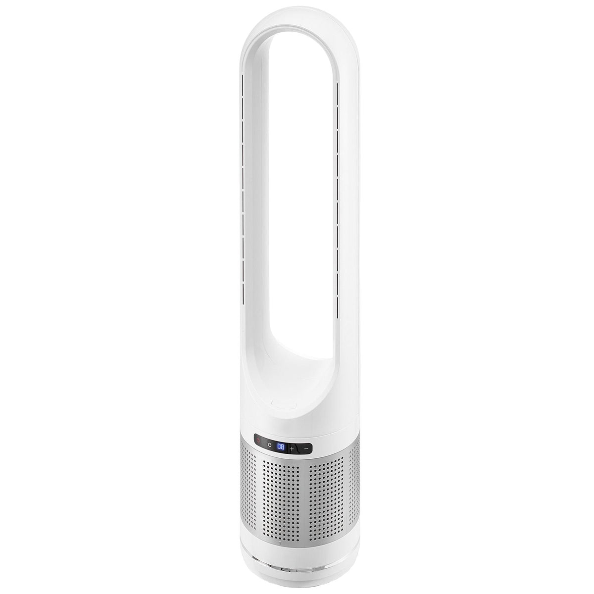 Tower Fan Bladeless, 15.4ft/s Velocity Floor Fan that Blows Cold Air, 80° Oscillating 8-Speed Fans, 8H Timer, Standing Fans with H13 HEPA Filtration, Remote Control & Air Purification Mode