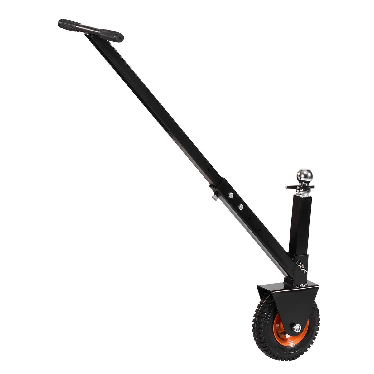 Trailer Dolly, 300lbs Tongue Weight Capacity, 16.5 inch and 22 inch Height Adjustable Trailer Dolly, with 1-7/8 inch and 2 inch Balls, 8.5 inch Pneumatic Rubber Tire, for Moving RV Trailer