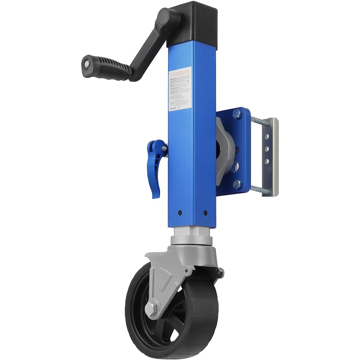 Trailer Jack with Wheel, 1600 lbs Heavy Duty Swivel Boat Trailer Jack PP Single Wheel, 10" Lift, Bolt-on Trailer Tongue Jack with Ergonomic Handle for RV, Boat, Horse Trailer, Utility Trailer
