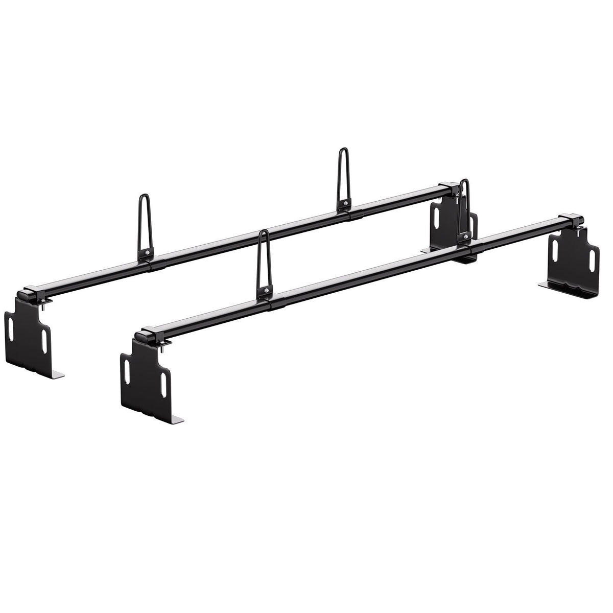 Trailer Ladder Rack, 60" 2 Crossbars Ladder Roof Rack, Heavy-duty Steel Van Roof Ladder Rack, 500 lbs Capacity Van Ladder Rack, Fit for Universal Truck Roofs
