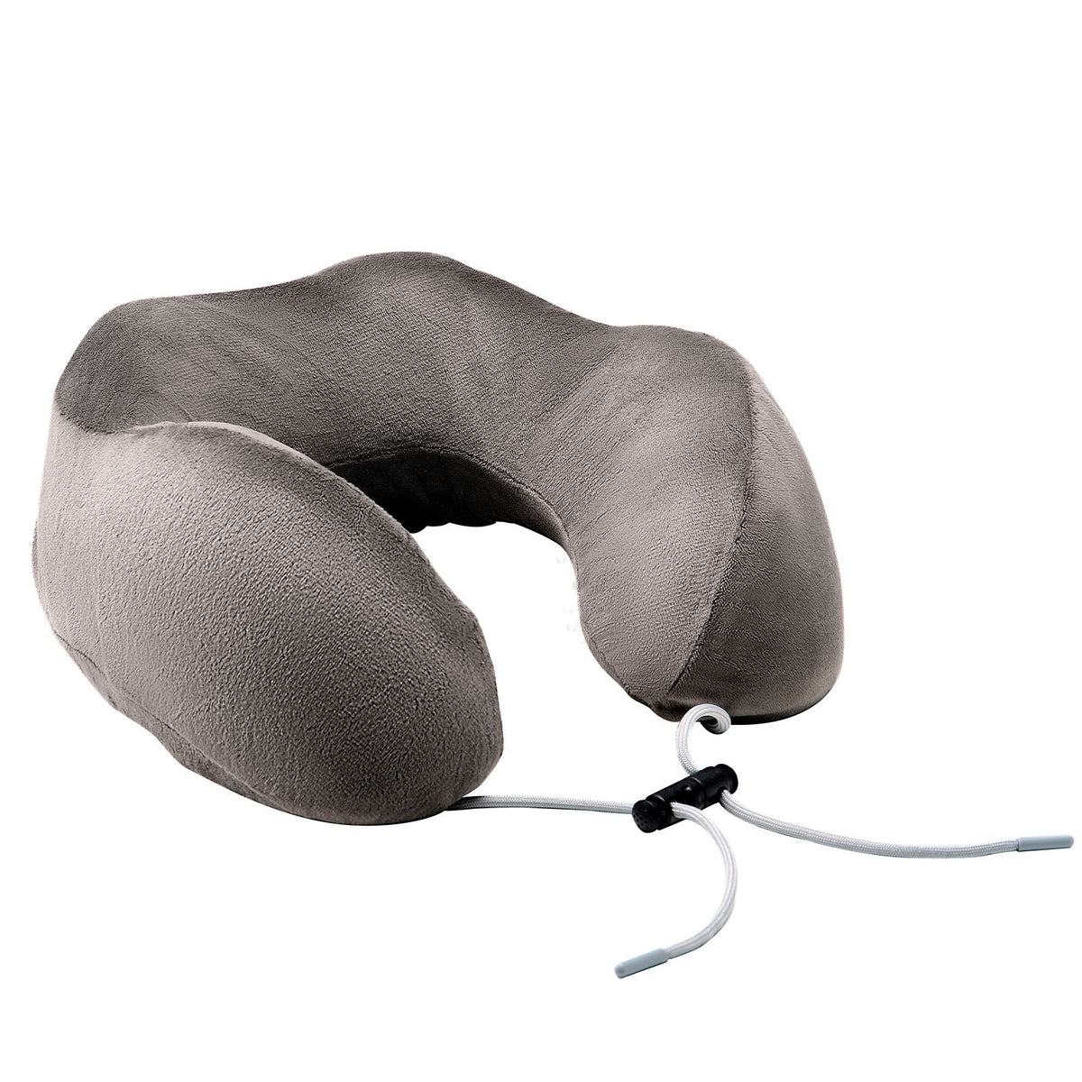 Travel Pillow, Neck Pillow for Traveling, Upgraded Bamboo Charcoal Memory Foam Travel Neck Pillow with Eye Mask, Earplugs and Storage Bag, Suitable for Plane Car Home Recliner Use(Dark Gray)