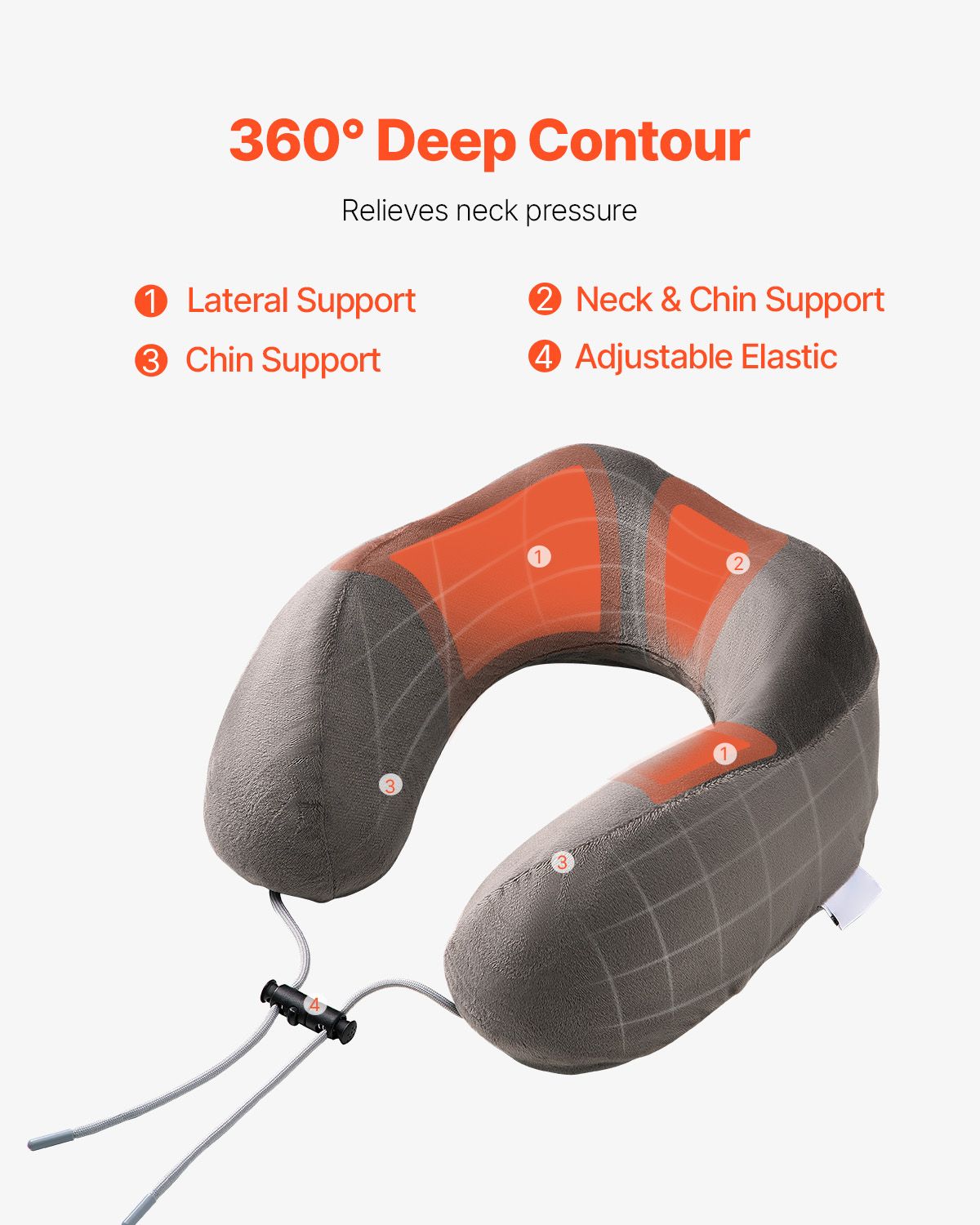 Travel Pillow, Neck Pillow for Traveling, Upgraded Bamboo Charcoal Memory Foam Travel Neck Pillow with Eye Mask, Earplugs and Storage Bag, Suitable for Plane Car Home Recliner Use(Dark Gray)