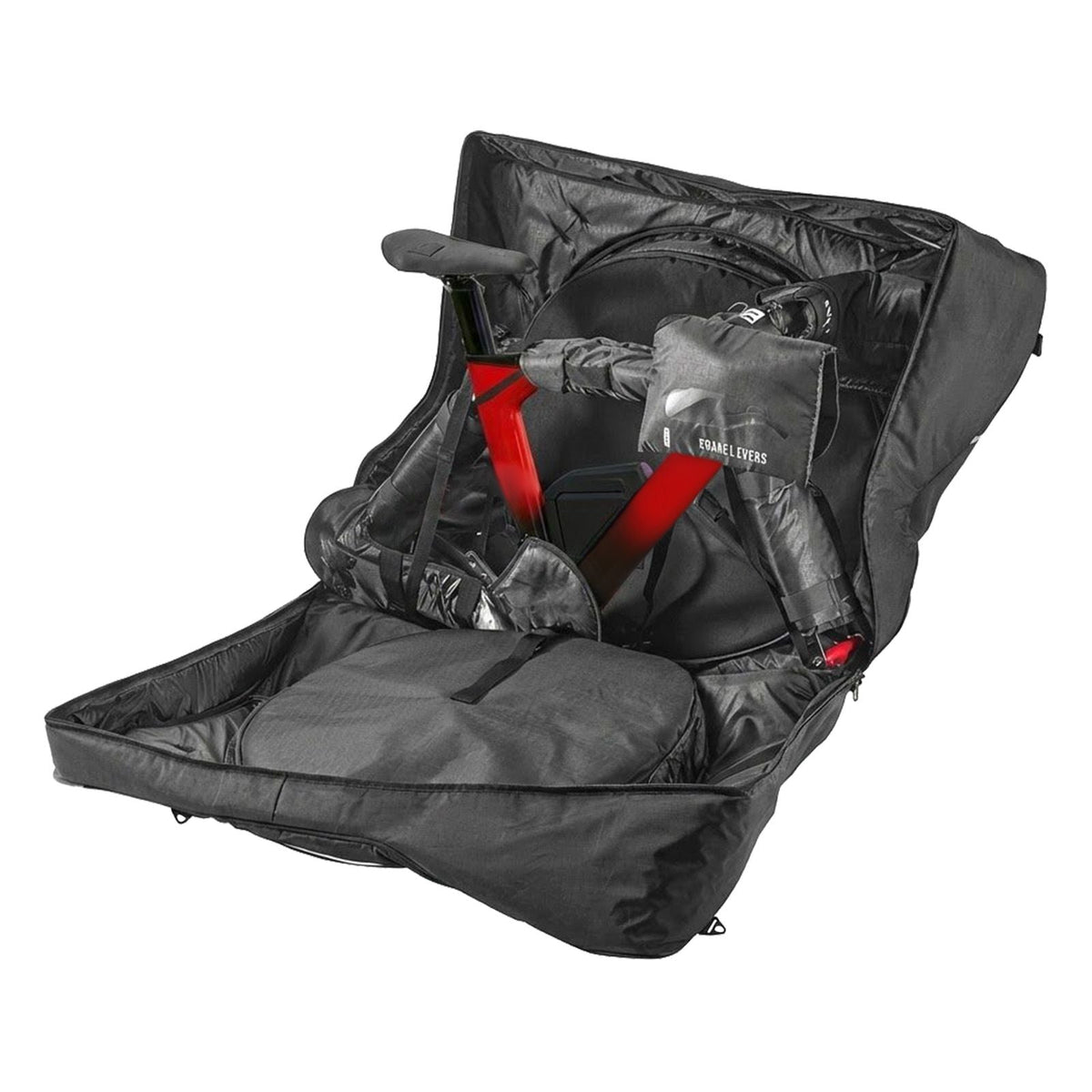 Triathlon Bike Travel Bag, Transport Bicycle Storage Carry Bag with TSA Lock & Dual Zipper, Triathlon Bicycle Case Max. Wheelbase 42 in for Travel, Outdoor Use, Train Airplane Subway Transport