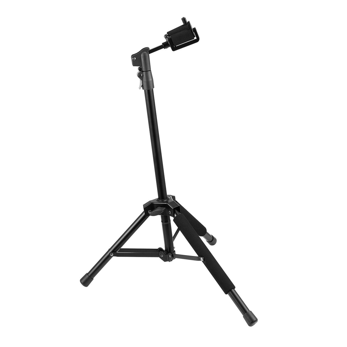 Tripod Guitar Stand, 33 lbs/15 kg Load Capacity, Floor-Standing Foldable Guitar Stand Display Rack with 35.4-47.2 in/900-1200 mm Adjustable Height, for Guitar Acoustic Electric Classical Bass