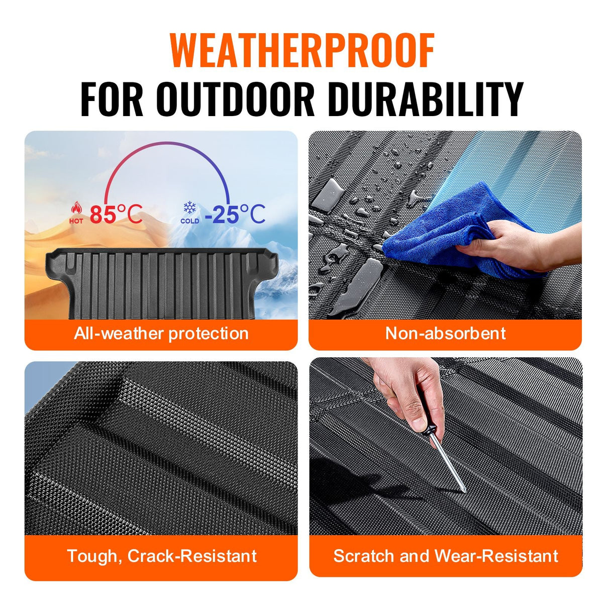 Truck Bed Mat, Compatible with 2019-2024 Dodge Ram1500, TPE Truck Bed Liner Mat Fits for 5.6 FT Bed, Thick and Heavy-Duty Bed Mat Car Accessories for All-Weather Protection, Prevent Slipping