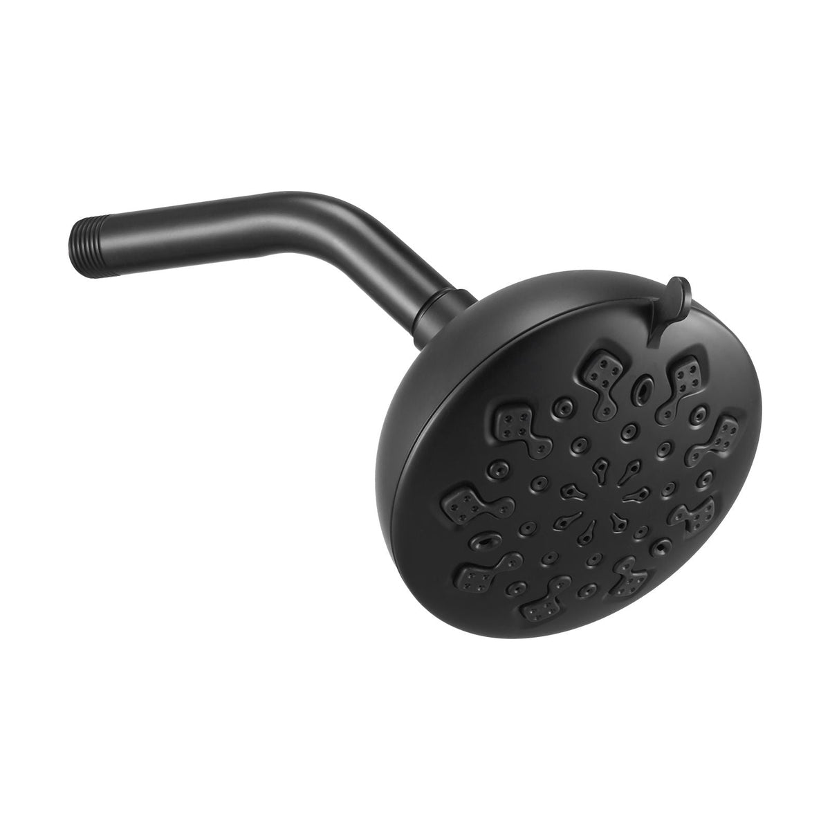 Tub and Shower Faucet Set, Complete with 4.7-Inch Rainfall Shower Head and Bathtub Spout, 9-Setting Adjustable Spray, Single-Handle Tub Trim Kit with Brass Pressure Balancing Valve, Matte Black
