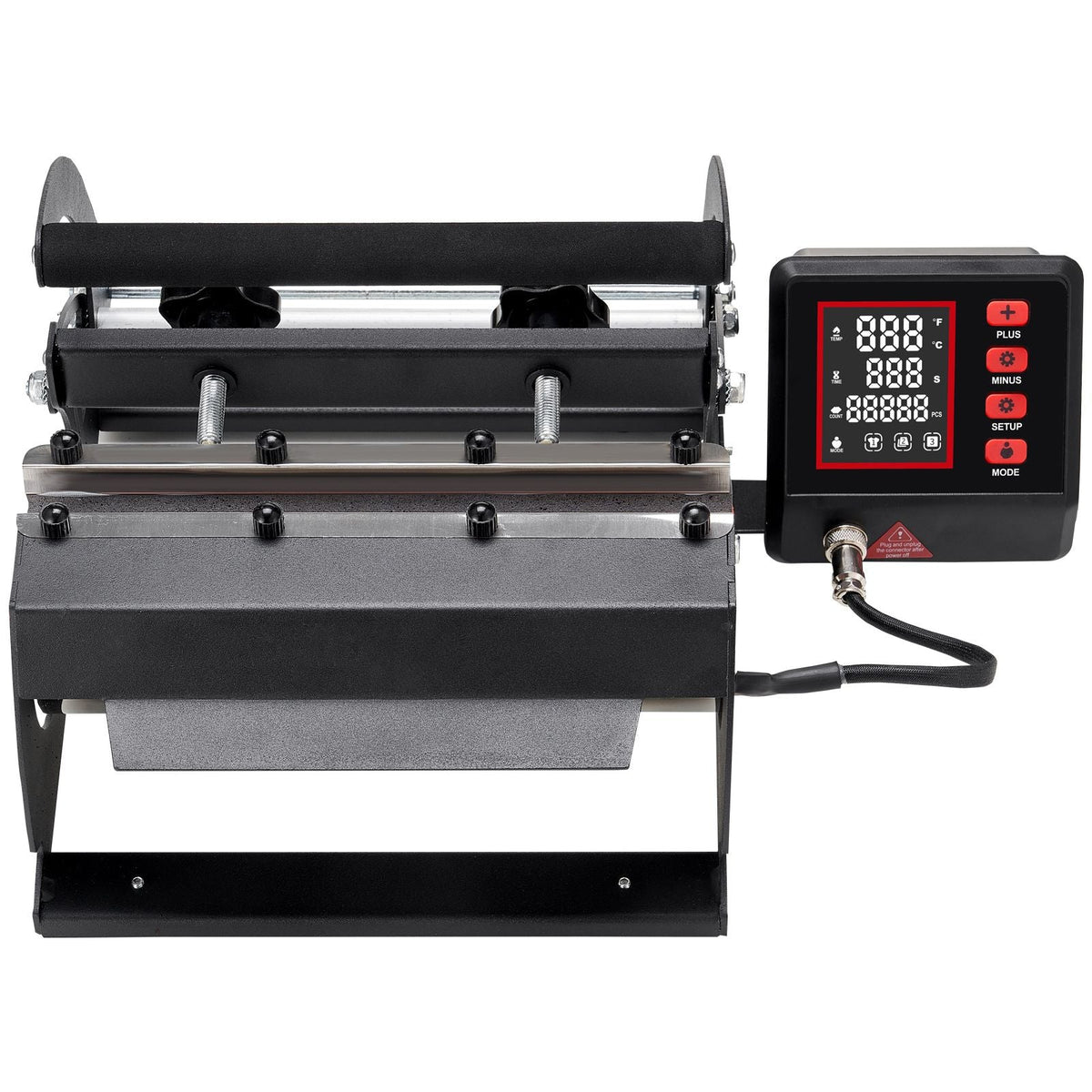 Tumbler Heat Press Machine, 11-30oz Mug Press, Heat Up Fast and Even, Tumbler Press with Sublimation Paper, Tape and Gloves, Temp and Time Setting, for Sublimation Tumblers, Cups, Mugs, Black