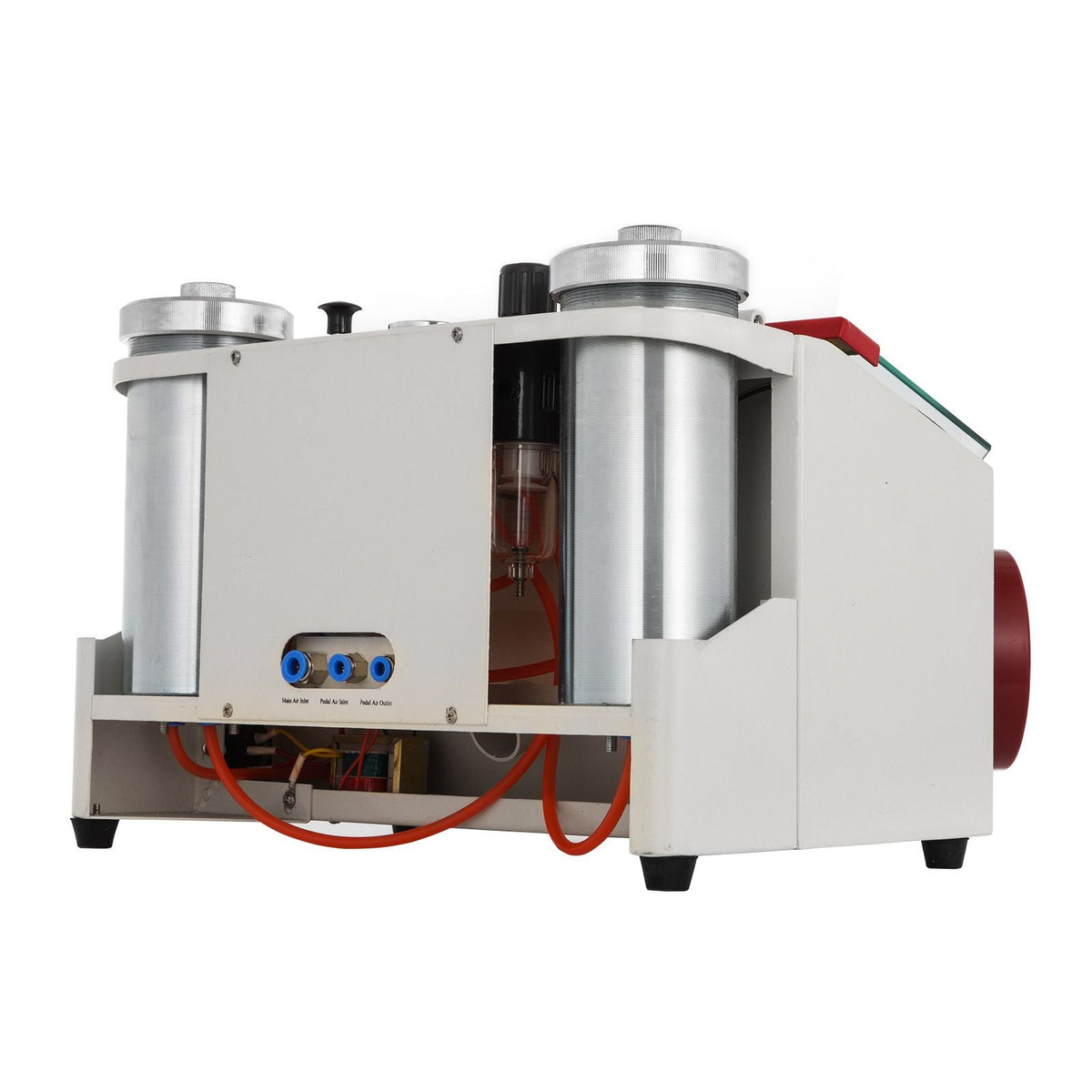 Twin Pen Sandblaster Double Pen Sand Blaster Machine for Dental Lab 2 Tanks Lamp