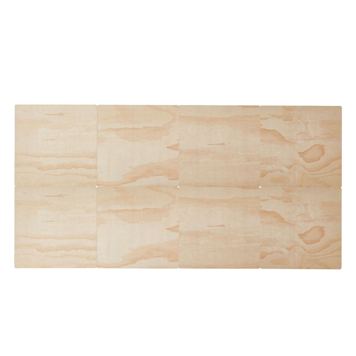 Twin Size Bunkie Board, 0.4 in Foldable Bed Board Slats with Connection, Wooden Mattress Support for Twin Size Bed, Support under Mattress Boards, Ready to Use, 8 Piece, Burlywood