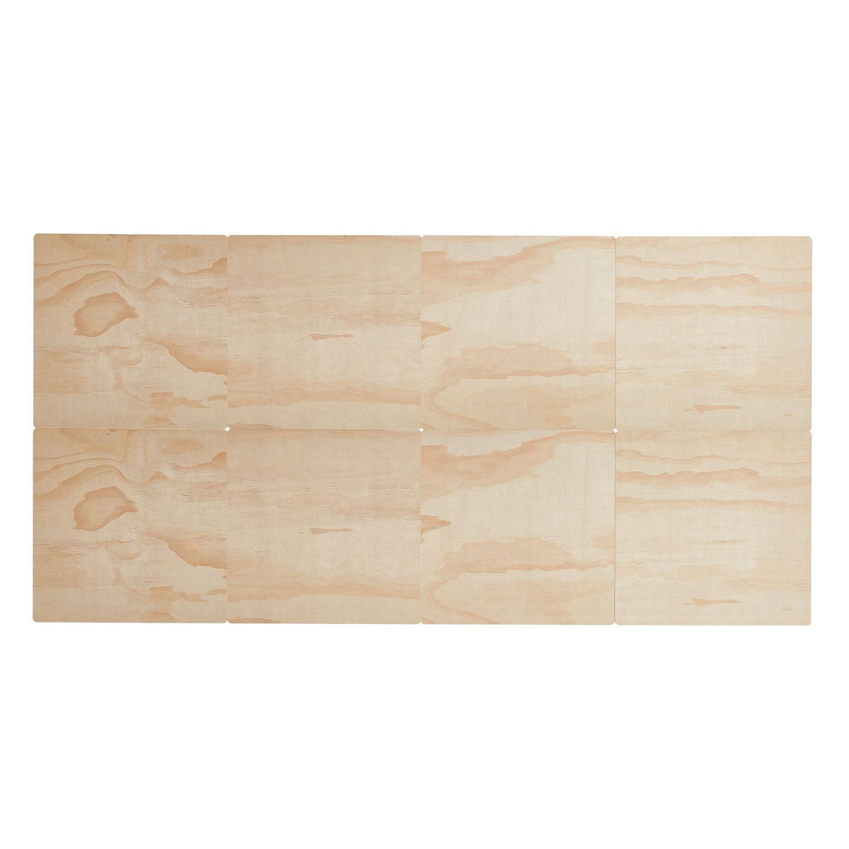Twin Size Bunkie Board, 0.4 in Foldable Bed Board Slats with Connection, Wooden Mattress Support for Twin Size Bed, Support under Mattress Boards, Ready to Use, 8 Piece, Burlywood