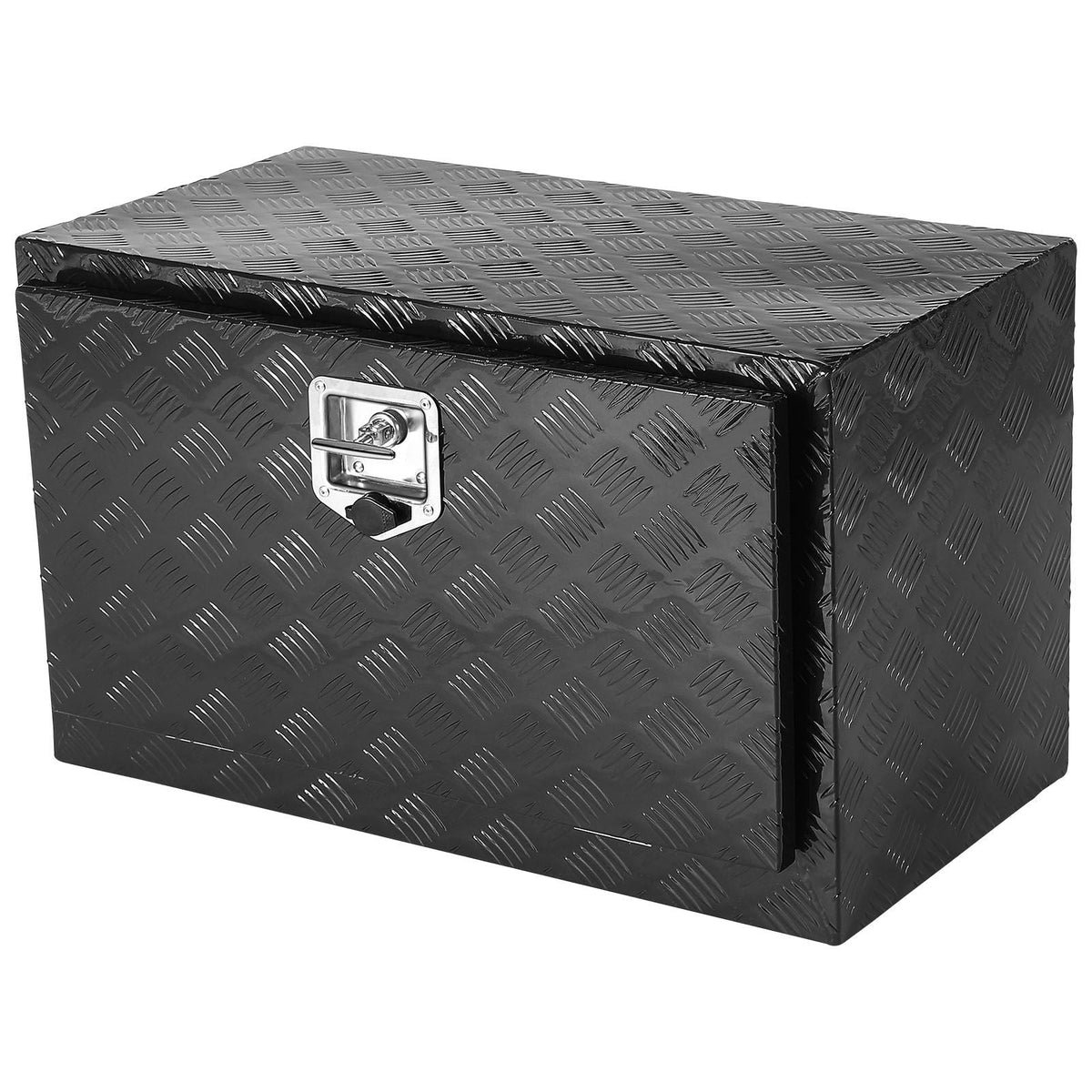 Underbody Truck Box, 36" x 14" x 16" Pickup Storage Box, Heavy Duty Aluminum Diamond Plate Tool Box with Lock and Keys, Waterproof Trailer Storage Box with T-Handle Latch for Truck, Van, Trailer