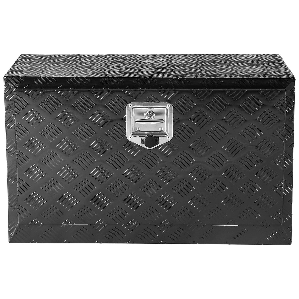 Underbody Truck Box, 36" x 17" x 18" Pickup Storage Box, Heavy Duty Aluminum Diamond Plate Tool Box with Lock and Keys, Waterproof Trailer Storage Box with T-Handle Latch for Truck, Van, Trailer