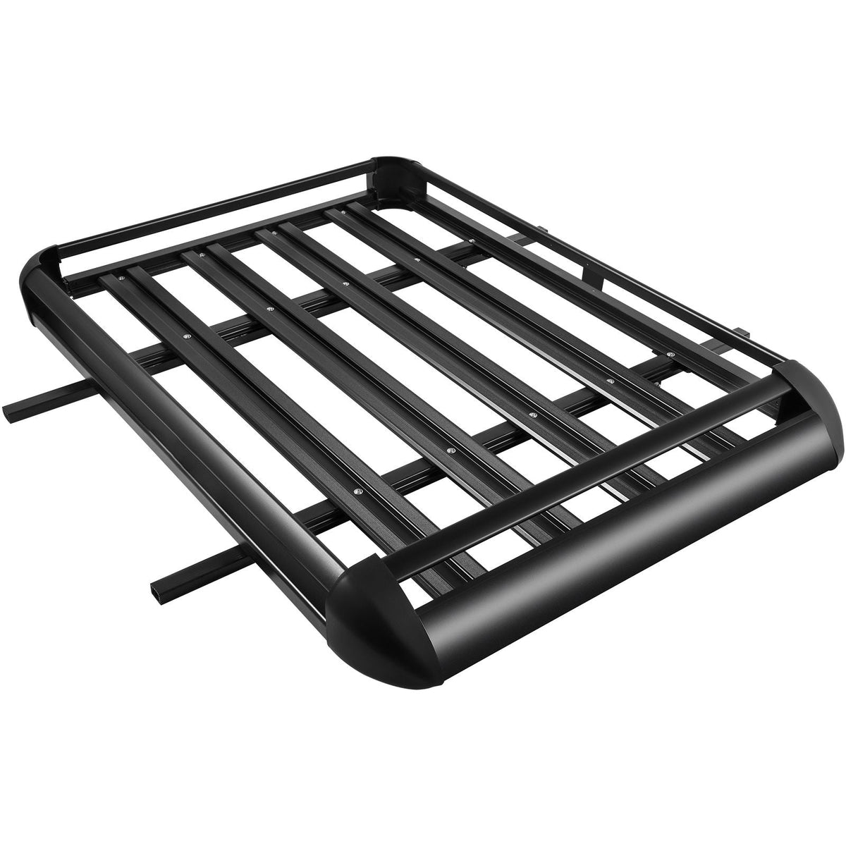 Universal 50.4 x 36.4 Inch Roof Basket, Basket Roof Rack, Aluminum Roof Mounted Cargo Rack with Bars XL-B for Car Top Luggage Traveling SUV Holder