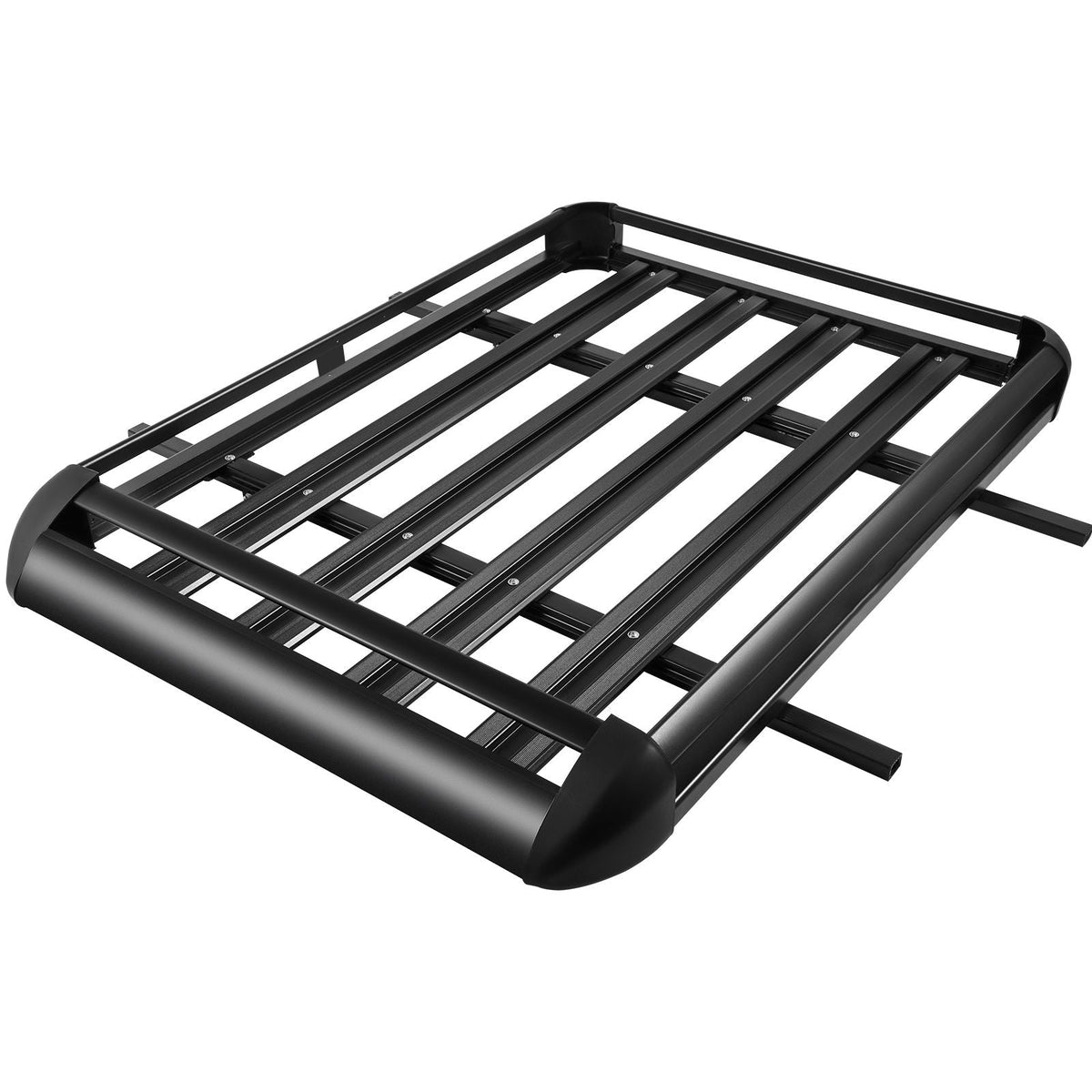 Universal 50.4 x 36.4 Inch Roof Basket, Basket Roof Rack, Aluminum Roof Mounted Cargo Rack with Bars XL-B for Car Top Luggage Traveling SUV Holder