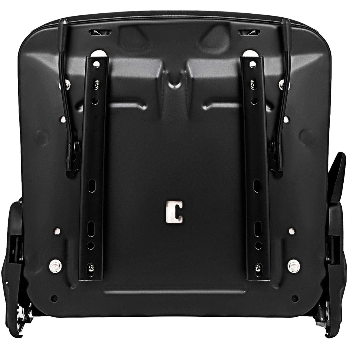 Universal Fold Down Forklift Seat with Retractable Safety Belt, Armrest,Adjustable Seat for Excavator, Forklift, Tractor, Skid Loader, Backhoe Dozer Telehandler