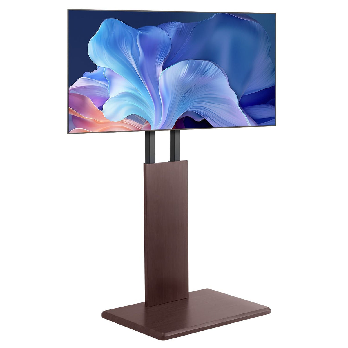 Universal TV Stand, Table Top TV Stand for 32-70 inch Screens, Swivel and Height Adjustable TV Mount Stand Holds up to 99 lbs with Power Strip, for Living Room, Bedroom, MAX VESA 600 x 400 mm