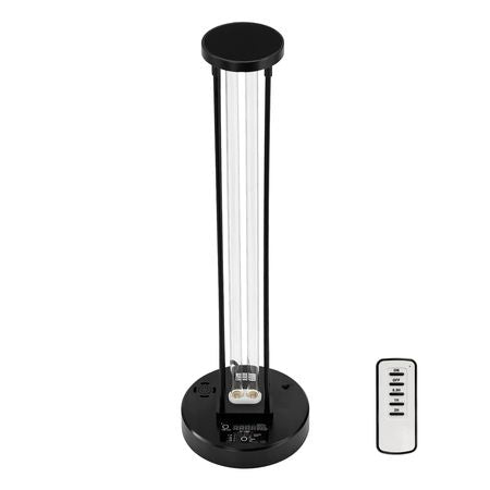 UV Light, 55W Ultraviolet Lamp with Ozone Purifier, UVC Lamp with 30/60/120 Minutes 3-Gear Timer and Remote Control, for Room up to 750 sqft, UVO Lights for Living Room, Bedroom, Hotel, School