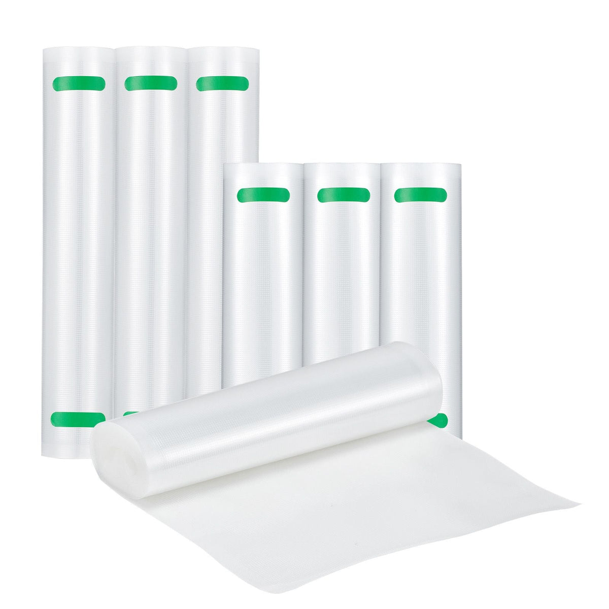 Vacuum Sealer Bags, 3 Rolls 11 In x 20 Ft & 3 Rolls 8 In x 20 Ft, Non-BPA Food Grade Seal A Meal Freezer Bag, Customizable Vac Sealing Food Saver Bags, Storage Vac Bag for Meal Prep or Sous Vide