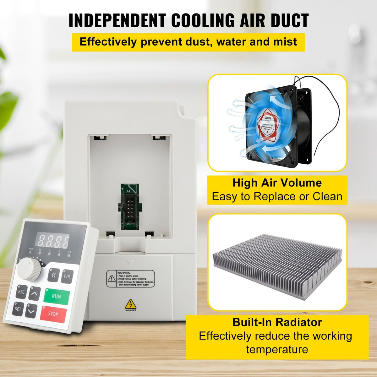 Variable Frequency Drive, AC 220V Input 3KW Variable Frequency CNC Drive Inverter Converter, VFD 4HP 1 or 3 Phase Input, 3 Phase Output, CNC Motor Inverter Converter for Motor Speed Control