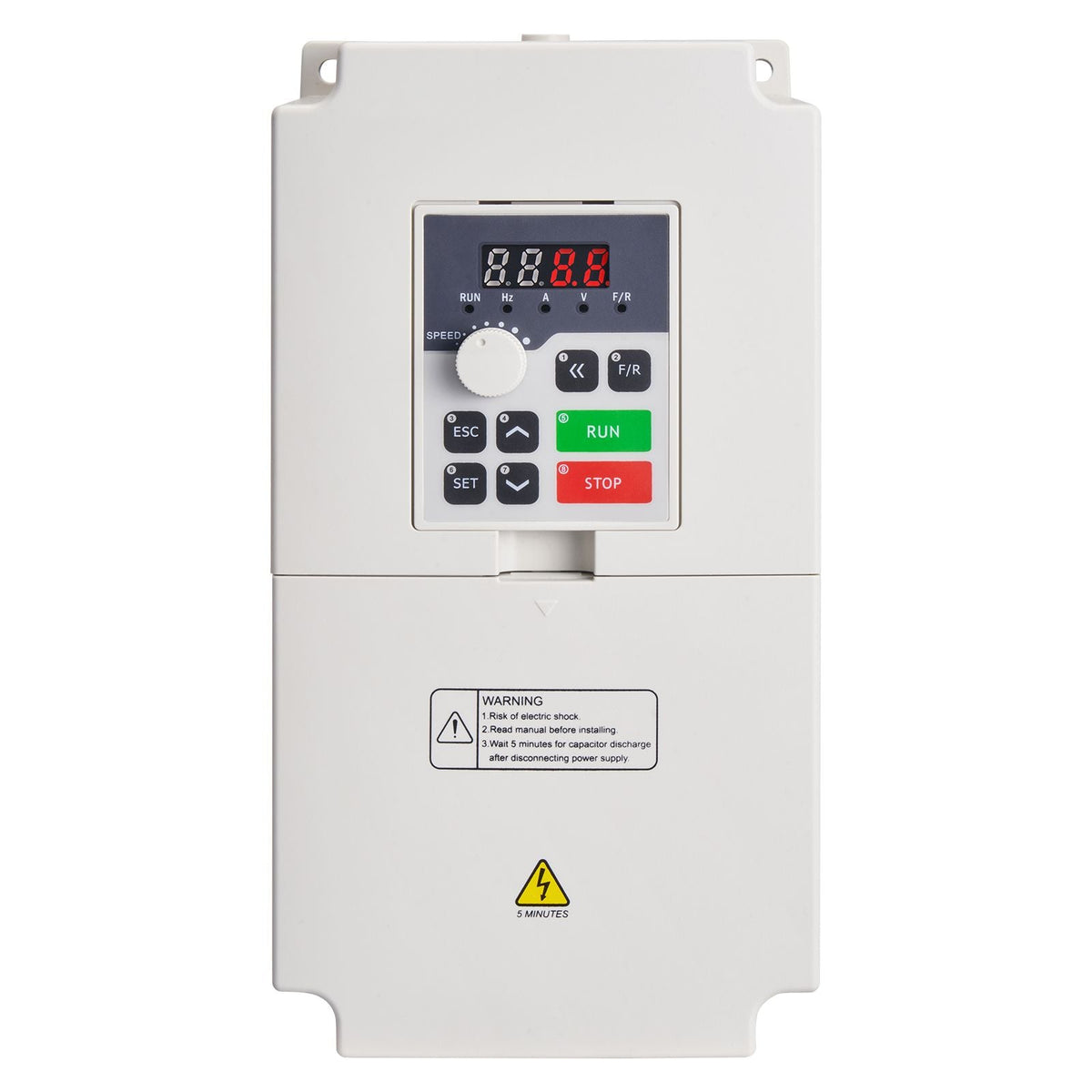 Variable Frequency Drive, AC 220V Input 4KW Variable Frequency CNC Drive Inverter Converter, VFD 5.5HP 1 or 3 Phase Input, 3 Phase Output, CNC Motor Inverter Converter for Motor Speed Control