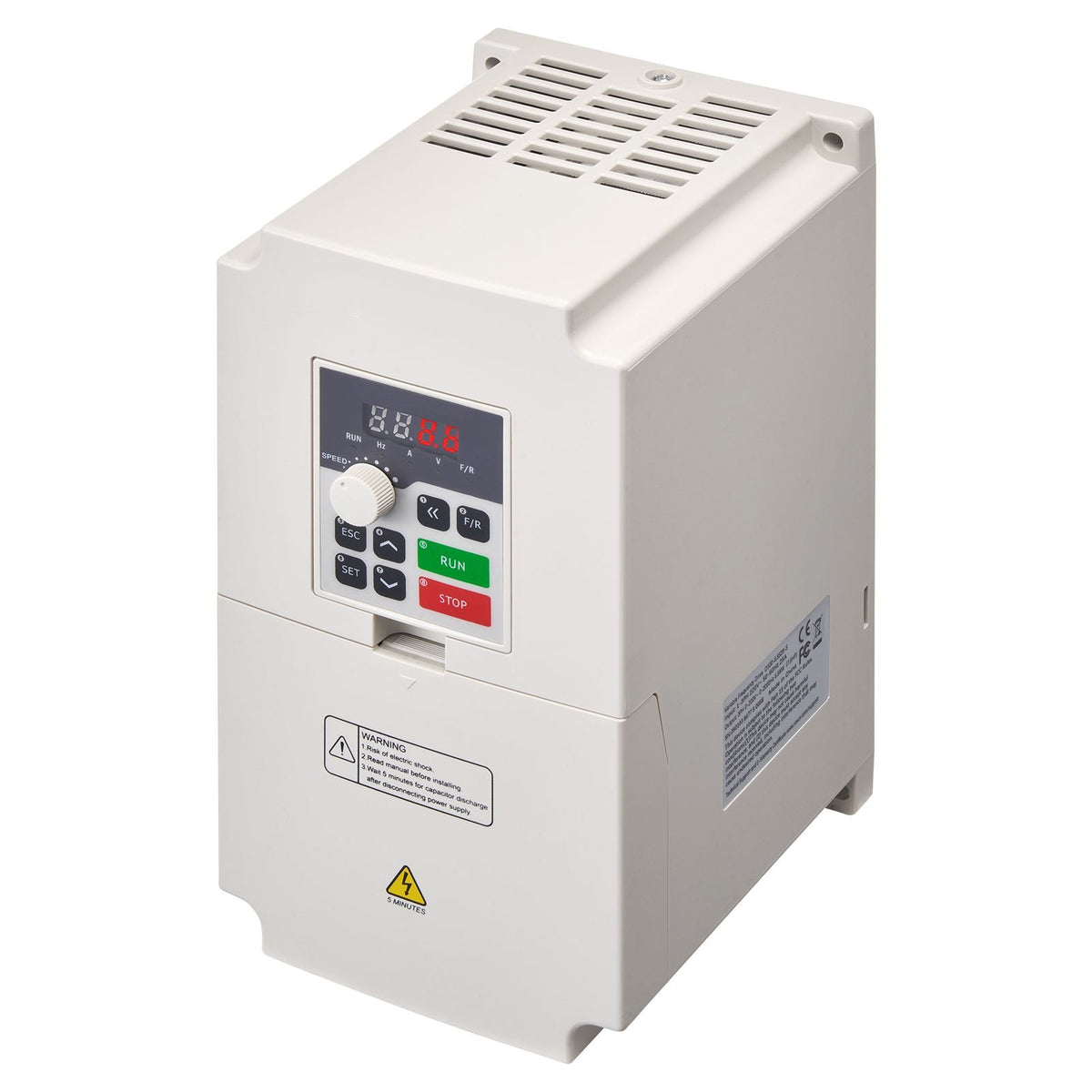 Variable Frequency Drive, AC 220V Input 4KW Variable Frequency CNC Drive Inverter Converter, VFD 5.5HP 1 or 3 Phase Input, 3 Phase Output, CNC Motor Inverter Converter for Motor Speed Control