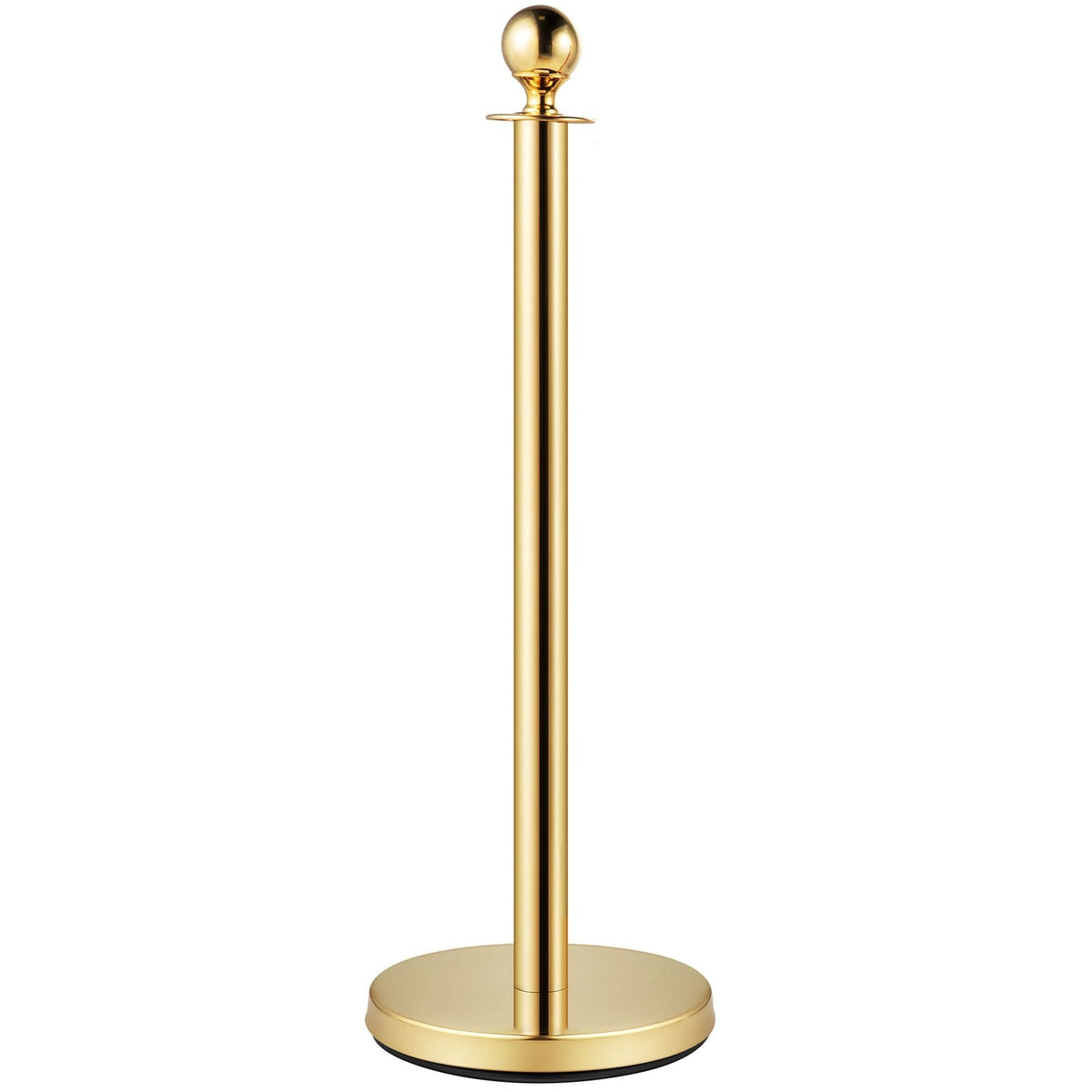 Velvet Ropes and Posts, 5 ft/1.5 m Red Rope, Stainless Steel Gold Stanchion with Ball Top, Red Crowd Control Barrier Used for Theaters, Party, Wedding, Exhibition, Ticket Offices 4 packSets