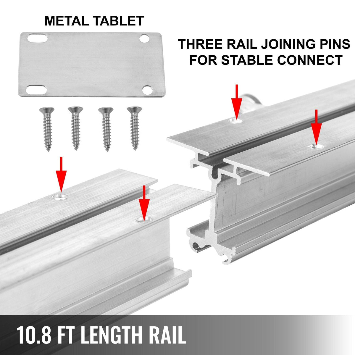 10.8 ft Adjustable Indoor Grow Light Mover Track Rail Mover Kit 10 r/min, Mover Motor w on/Off Button, Three Moving Rails, 0-120 Second Adjustable Time Delay Hydroponic Lighting System