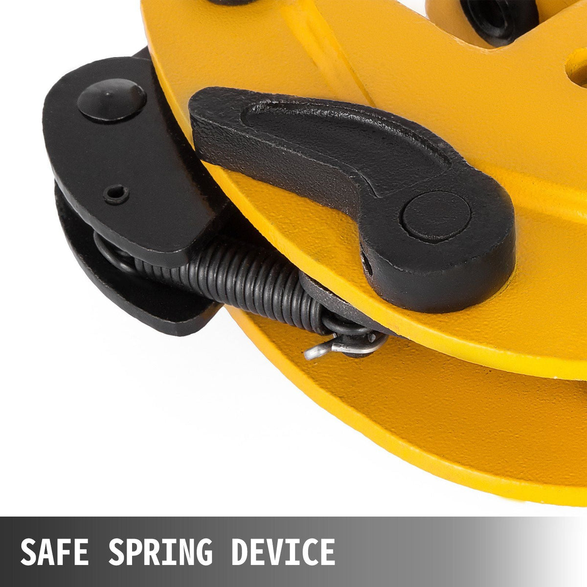 1T Plate Clamp 2200Lbs Plate Lifting Clamp Jaw Opening 0.6 inch Vertical Plate Clamp for Lifting and Transporting