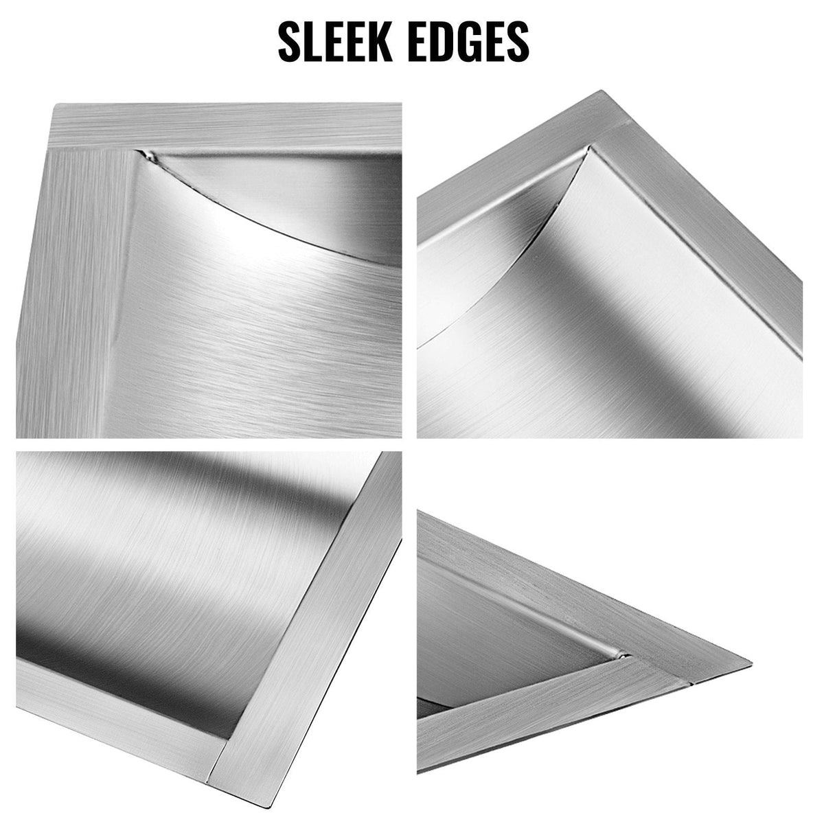 304 Stainless Steel Drop-in Deal Tray 12\" Deep x 10\" Wide x 1.6\" High Brushed Finish for Cash Register Window