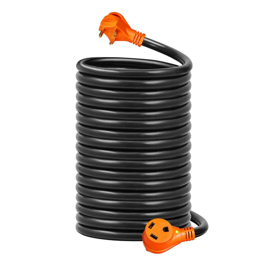 50ft RV Extension Cord Power Cord 30Amp NEMA TT-30R/NEMA TT-30P ETL Listed