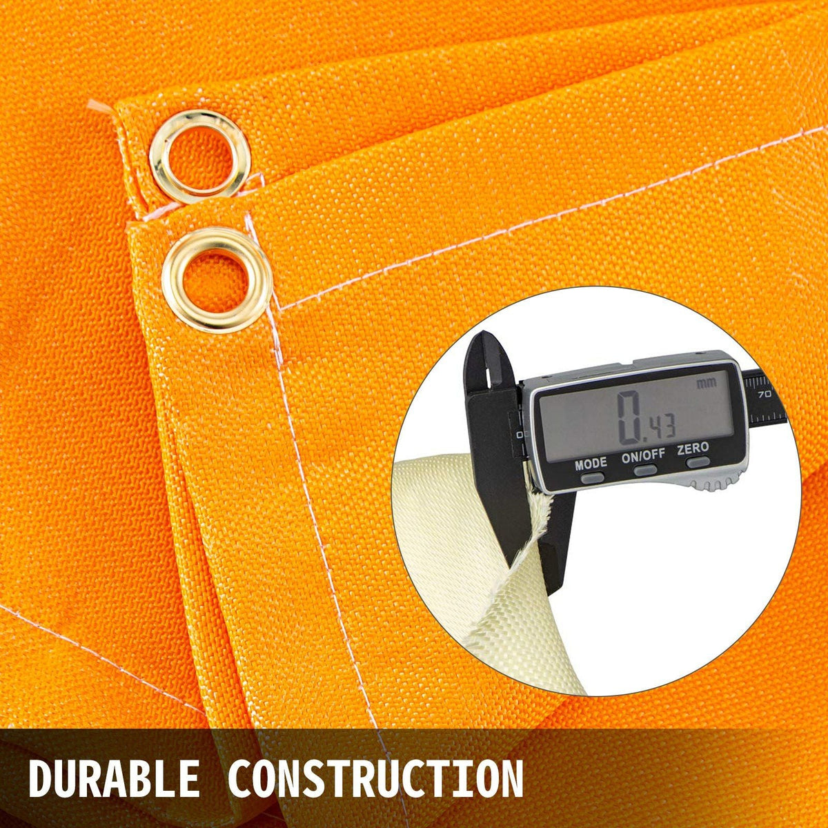 8 x 10 Ft Welding Blankets Orange Fiberglass Blanket Portable Fiberglass Fire Retardant Blanket Welding Mat Welding Fireproof Thermal Resistant Insulation With Carry Bag