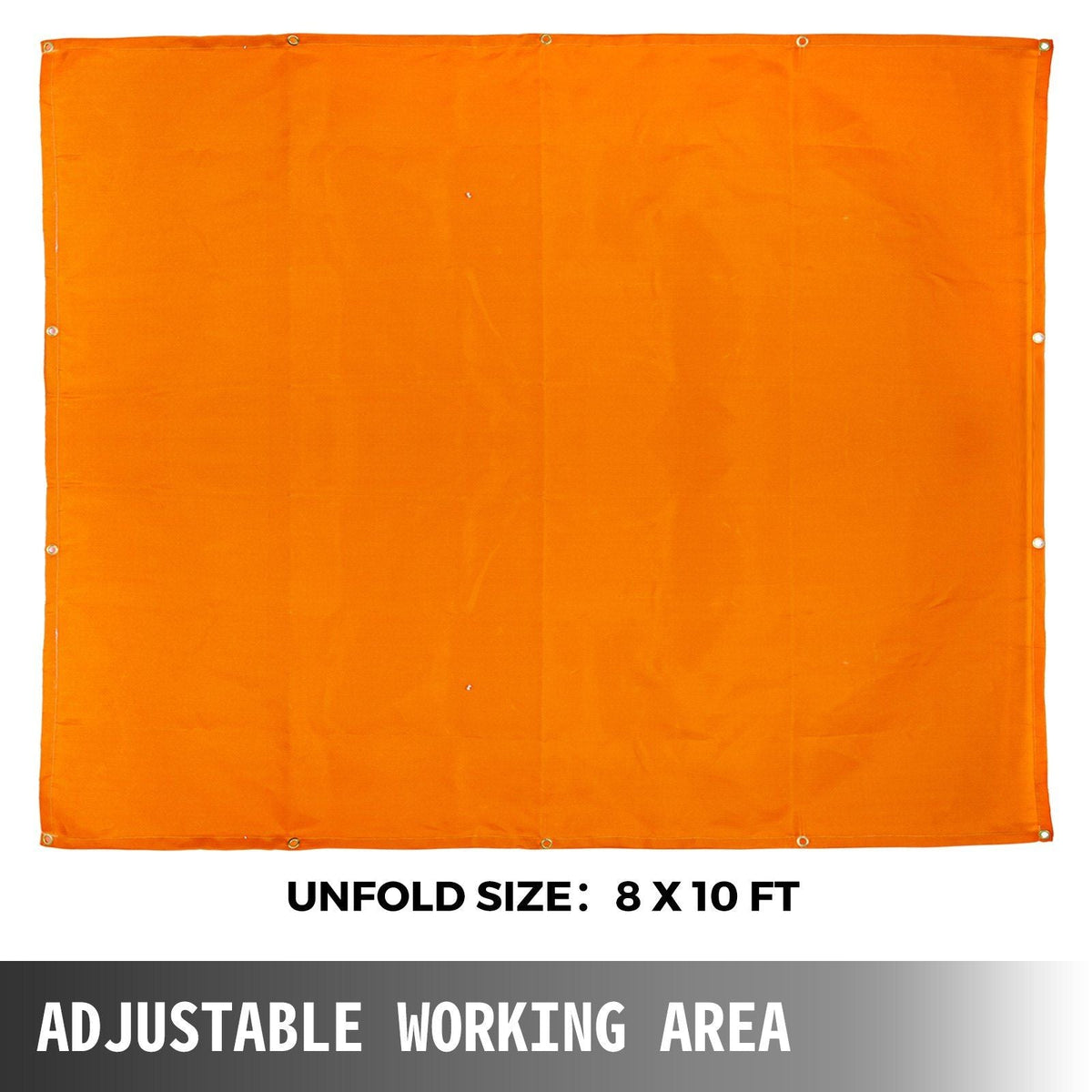 8 x 10 Ft Welding Blankets Orange Fiberglass Blanket Portable Fiberglass Fire Retardant Blanket Welding Mat Welding Fireproof Thermal Resistant Insulation With Carry Bag