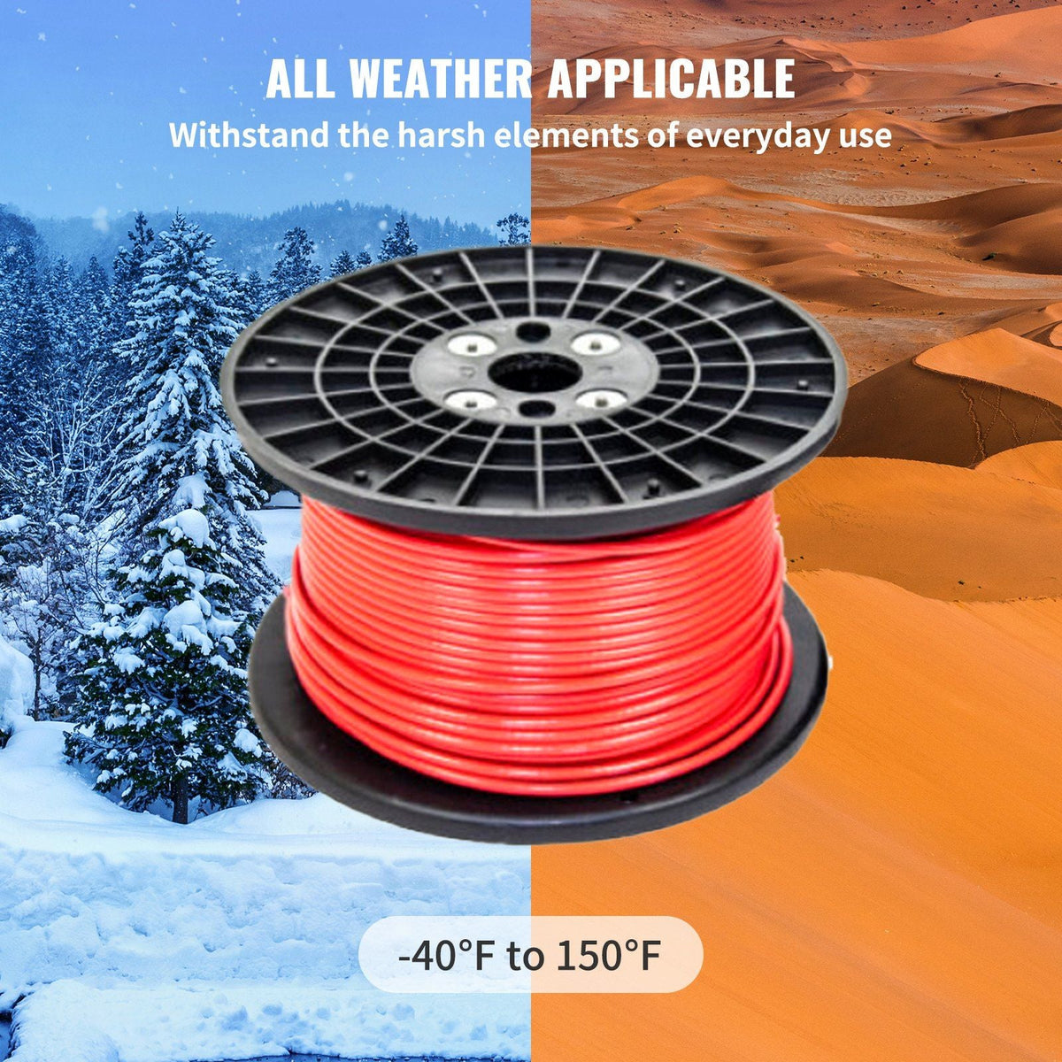 Air Hose Reel 3/8" x 250' Flexible Hybrid Rubber Compressor Hose 300PSI