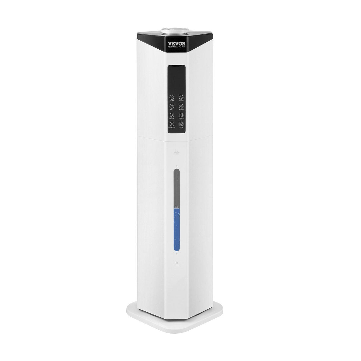 Commercial Humidifier 2.4 Gal Cool/Warm Mist for 430.6 Sq Ft Top Refill