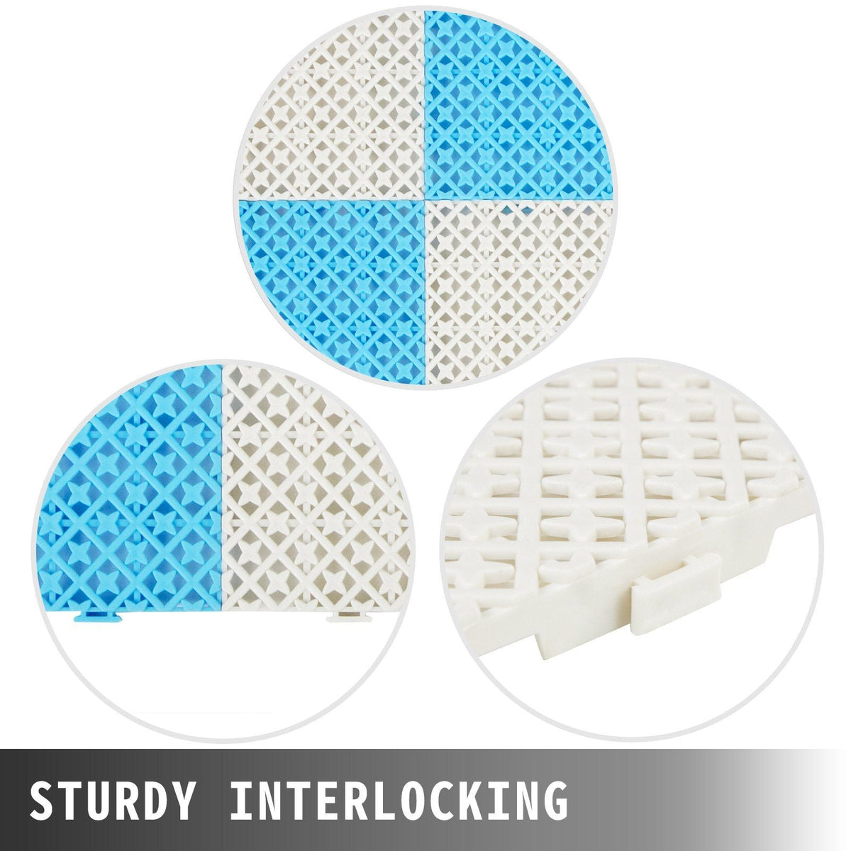 Drainage Tiles Interlocking 25 Pack Blue, Outdoor Modular Interlocking Deck Tile 11.8x11.8x0.5 Inches, Dry Deck Tiles for Pool Shower Sauna Bathroom Deck Patio Garage