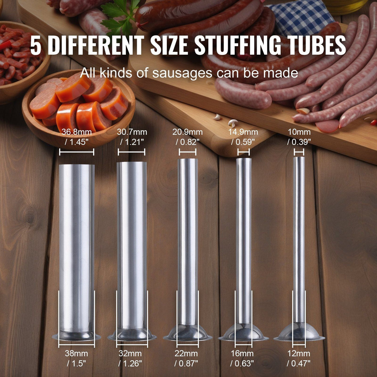 Electric Sausage Stuffer 12 L Vertical Meat Stuffer 304 Stainless Steel