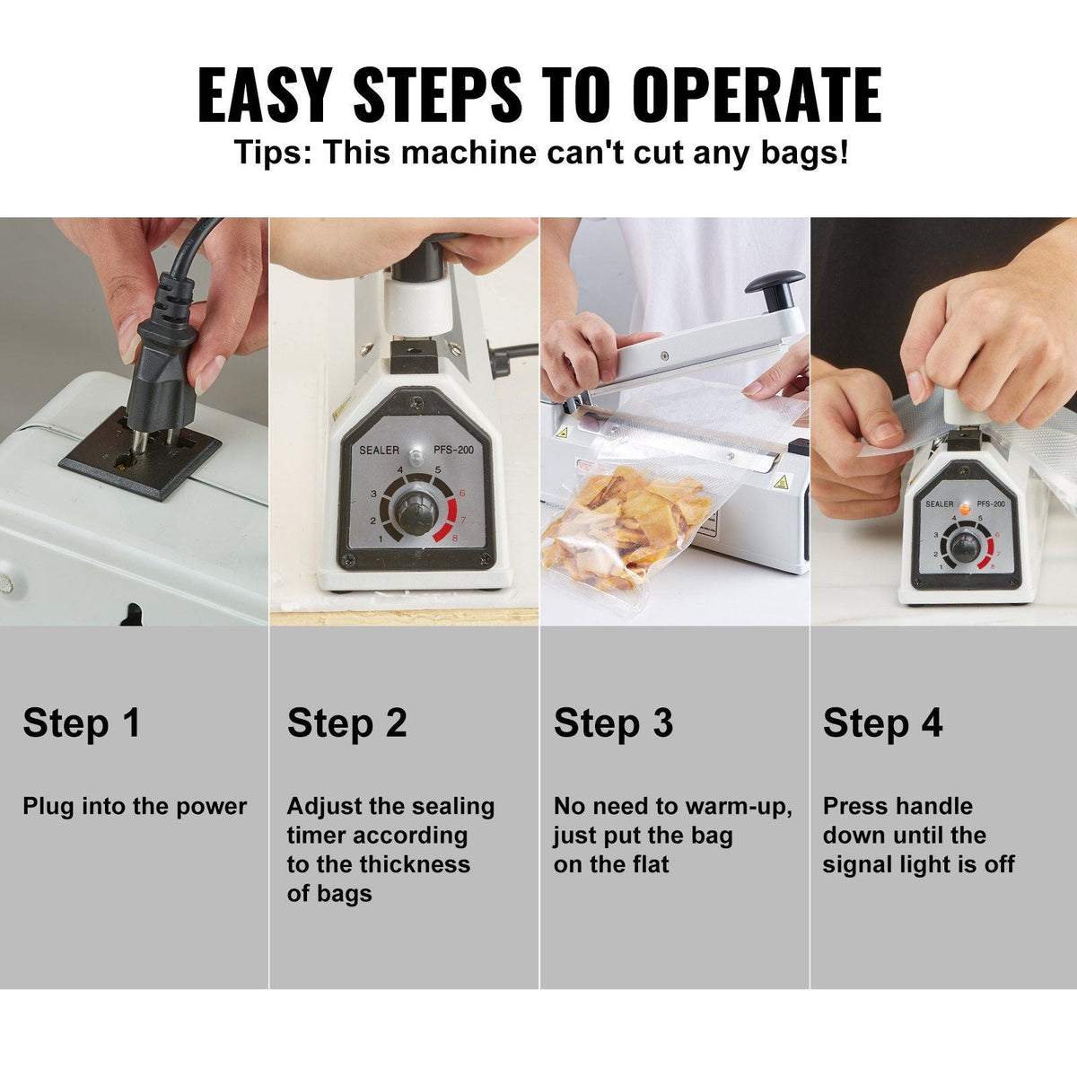 Impulse Sealer 16 inch, Manual Heat Sealing Machine with Adjustable Heating Mode, Aluminum Shrink Wrap Bag Sealers for Plastic Mylar PE PP Bags, Portable Poly Bag Sealer with Extra Replace Kit